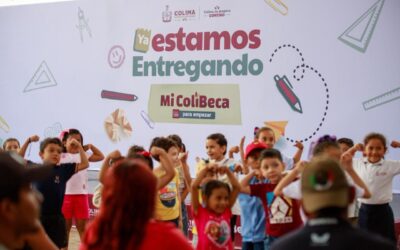 ENTREGAN MI COLIBECA PARA EMPEZAR A NIÑAS Y NIÑOS DE PREESCOLARES PÚBLICOS DE VILLA DE ÁLVAREZ