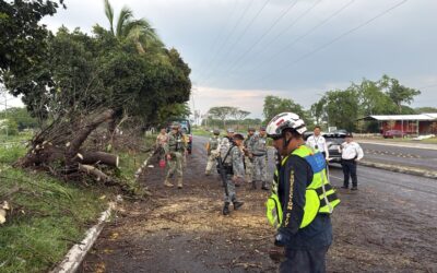 ATIENDEN CUERPOS DE EMERGENCIA 76 INCIDENTES POR VENTARRÓN Y TORMENTA EN COLIMA, VILLA DE ÁLVAREZ Y CUAUHTÉMOC