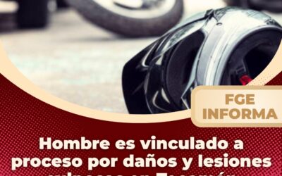 VINCULAN A PROCESO A SUJETO POR OCASIONAR DAÑOS Y LESIONES EN TECOMÁN