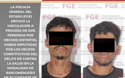 OBTIENE FGE DOS VINCULACIONES A PROCESO POR POSESIÓN DE MENTAFETAMINA EN MANZANILLO