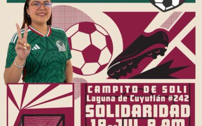 LLEVARÁ KAREN JURADO EDTE SÁBADO «EL MUNDIALITO EN TU COLONIA» A SOLIDARIDAD