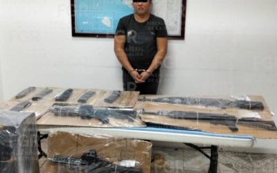 LOGRA FGR VINCULACIÓN A PROCESO CONTRA UNA PERSONA DETENIDA EN MANZANILLO CON ARMAS, CARTUCHOS Y DROGA 