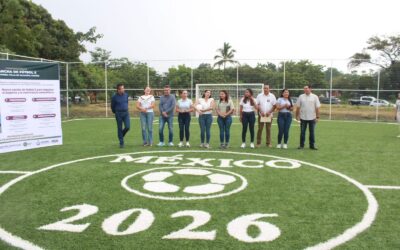 INDIRA VIZCAÍNO ENTREGÓ CANCHA DE FÚTBOL 5 EN LA COLONIA TABACHINES; FORMA PARTE DEL MUNDIAL SOCIAL QUE IMPULSÓ LA PRESIDENTA CLAUDIA SHEINBAUM