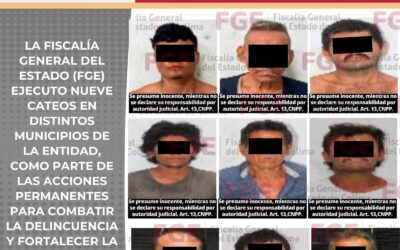 EN CATEOS, DETIENEN A NUEVE HOMBRES E INCAUTAN ENVOLTORIOS CON ICE