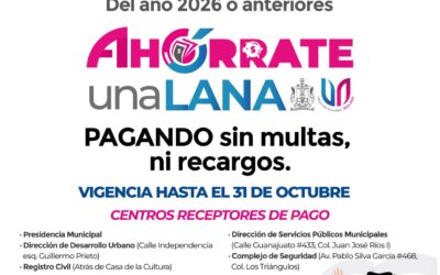 OFRECE VDEA DESCUENTOS EN MULTAS Y RECARGOS POR ADEUDO DEL PREDIAL
