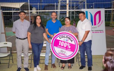 VECINAS Y VECINOS CERTIFICAN FUNCIONAMIENTO DEL ALUMBRADO EN REAL DE MINAS