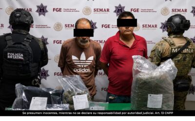 APREHENDEN POLICÍA ESTATAÑ Y MARINA A PRESUNTOS NARCOMENUDISTAS, LES ASEGURAN  DROGAS Y DINERO EN EFECTIVO