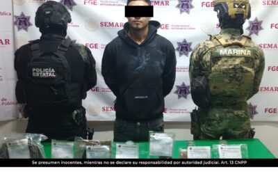 CAPTURAN A SUJETO QUE PORTABA ARMA DE FUEGO Y TRAÍA CONSIGO DROGA SINTÉTICA