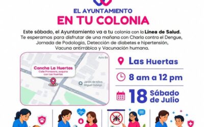 ESTE SÁBADO ESTARÁ «EL AYUNTAMIENTO EN TU COLONIA» EN LAS HUERTAS