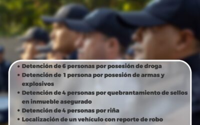 DETENCCIÓN DE PERSONAS POR POSESIÓN DE DROGA, QUEBRANTAMIENTO DE SELLOS EN INMUEBLE Y RIÑA: RESULTADOS DE LA POLICÍA DE MANZANILLO