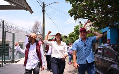 ROSI BAYARDO VISITA LA COLONIA CUAUTHÉMOC EN COLIMA Y COMPARTE LOS LOGROS DE LA 4T