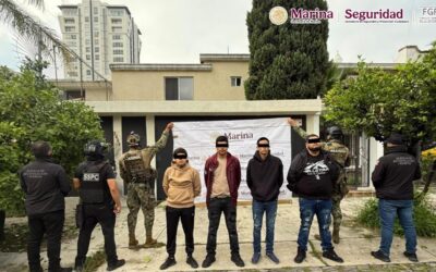 MARINA, SSPC Y FGR DETIENEN EN JALISCO A SEIS GENERADORES DE VIOLENCIA Y ASEGURAN ARMAMENTO