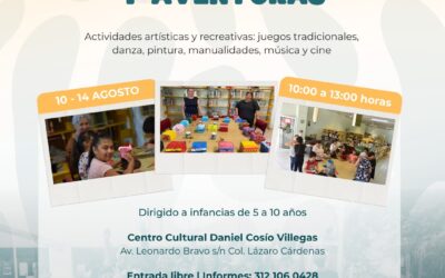 GOBIERNO DE INDIRA VIZCAÍNO MANTIENE ACTIVA LA OFERTA DE VERANO PARA INFANCIAS