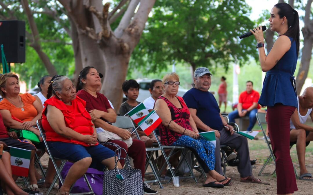 CONVOCA ROSI BAYARDO A HABITANTES DE TERRAPLENA, MANZANILLO, A LA UNIDAD Y DEFENDER LA SOBERANÍA