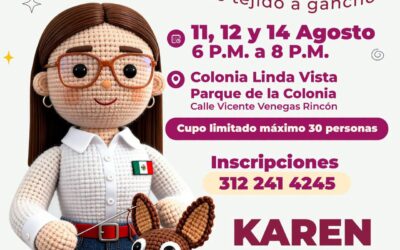 KAREN JURADO IMPULSA TALLER DE AMIGURUMI EN LA COLONIA LINDA VISTA