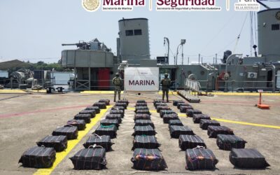 ASEGURA MARINA MÁS DE 1.6 TONELADAS DE PRESUNTA COCAÍNA EN COSTAS DE MICHOACÁN 