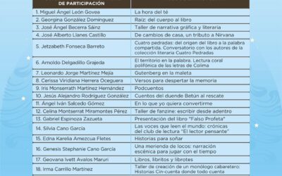 GOBIERNO DEL ESTADO DE COLIMA PUBLICA LAS 19 PROPUESTAS SELECCIONADAS PARA LA FERIA DEL LIBRO 2026