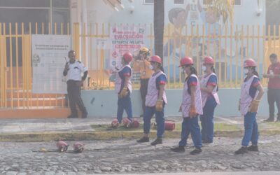 REALIZA UDEC SIMULACRO DE INCENDIO EN LA ESTANCIA INFANTIL