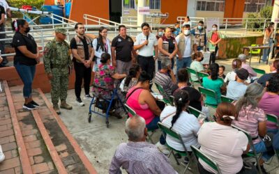 ÉXITO SIMULACRO POR ACTIVIDAD VOLCÁNICA 2026 PARA EVACUAR HABITANTES DE LA BECERRERA