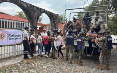 PARTICIPA PERSONAL NAVAL EN SIMULACRO DE EVACUACIÓN POR ACTIVIDAD VOLCÁNICA EN COLIMA