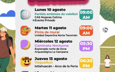 GOBIERNO DE INDIRA VIZCAÍNO A PARTICIPAR EN LA «SEMANA DE LA JUVENTUD 2026», DEL 10 AL 14 DE AGOSTO
