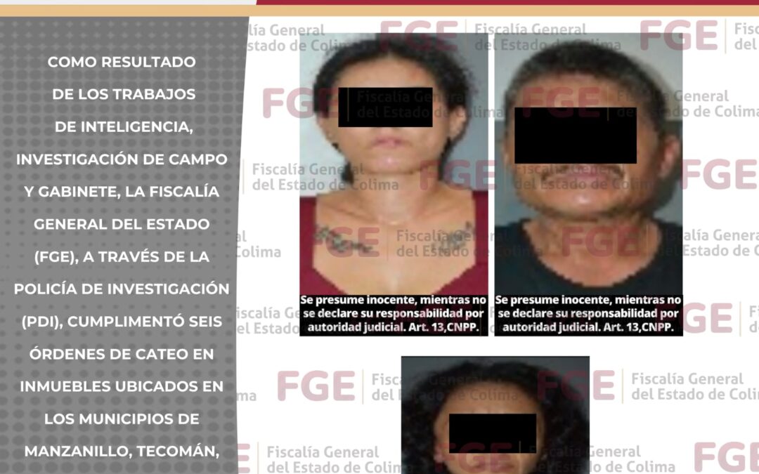 INVESTIGACIONES DE LA PDI PERMITEN EJECUTAR SEIS CATEOS EN CINCO MUNICIPIOS; TRES PERSONAS FUERON DETENIDAS