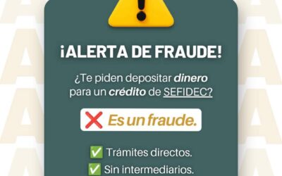 SEDECO Y SEFIDEC ALERTAN A POBLACIÓN COLIMENSE PARA NO CAER EN FRAUDES POR SUPUESTOS CRÉDITOS; NO DEBEN DEPOSITAR DINERO A PERSONAS