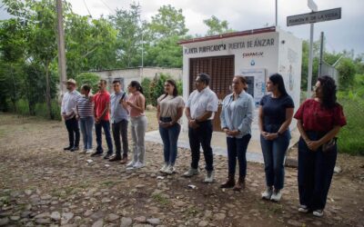 GOBERNADORA DE COLIMA ENTREGA REHABILITACIÓN DE LA PLANTA PURIFICADORA DE AGUA EN PUERTA DE ÁNZAR
