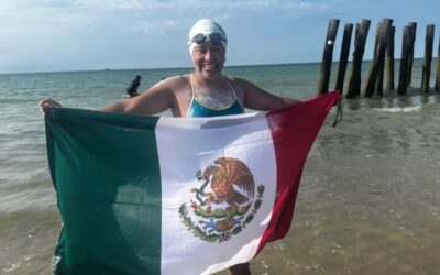 POULETH CARBAJAL HACE HISTORIA PARA COLIMA Y MÉXICO AL CRUZAR A NADO Y SOLA EL CANAL DE LA MANCHA