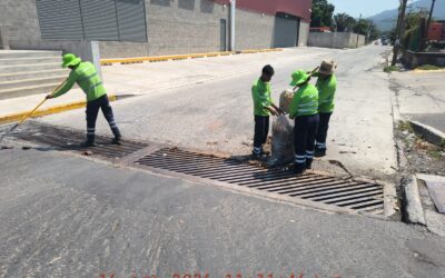 LIMPIA ASIPONA SISTEMA DE DESAGÜEPARA EVITAR INUNDACIONES