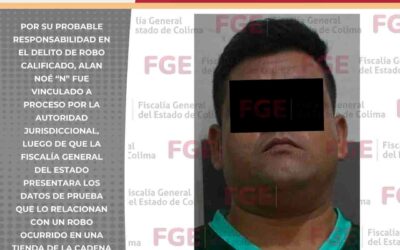 POR ROBO A TIENDA KIOSKO, HOMBRE ES VINCULADO A PROCESO