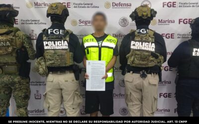 MESA DE COORDINACIÓN INFORMA DETENCIÓN DE PRESUNTO GENERADOR DE VIOLENCIA DEL CARTEL DE LOS MEZCALES EN COLIMA