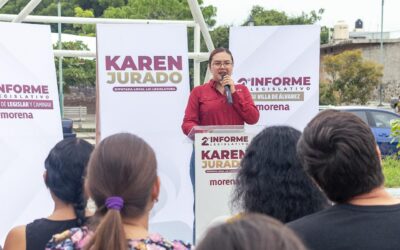 KAREN JURADO RINDE SU SEGUNDO INFORME LEGISLATIVO EN LA COLONIA SOLIDARIDAD