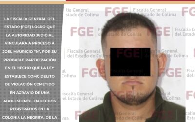HOMBRE VA A PRISIÓN POR VIOLACIÓN CONTRA UNA ADOLESCENTE EN MANZANILLO