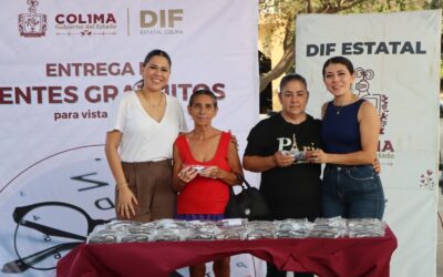 DIF ESTATAL COLIMA ENTREGA 8 MIL LENTES GRATUITOS A PERSONAS VULNERABLES DE LOS 10 MUNICIPIOS