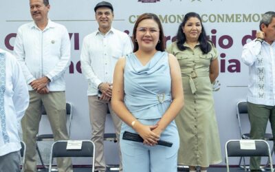 KAREN JURADO PARTICIPA EN CEREMONIA CÍVICA POR EL 216 ANIVERSARIO DE LA INDEPENDENCIA DE MÉXICO