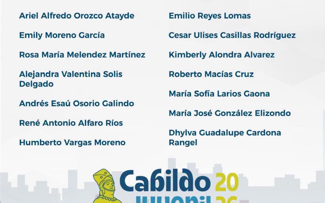 EL AYUNTAMIENTO DE COLIMA FELICITA A LAS Y LOS JÓVENES QUE INTEGRARÁN EL CABILDO JUVENIL 2026