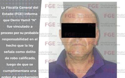 POR PRESUNTO ROBO A TIENDA DE CONVENIENCIA, FGE OBTIENE VINCULACIÓN A PROCESO DE HOMBRE