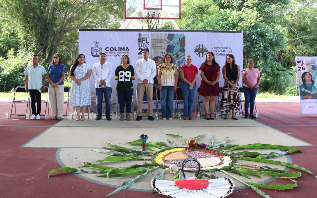 INAUGURAN FERIA DEL LIBRO DE LA UNIVERSIDAD INTERCULTURAL, EN COMALA