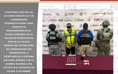 GOLPE NARCOTRÁFICO: DETIENEN A HOMBRE CON DOSIS DE «ICE» EN COLIMA