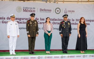 GOBERNADORA INDIRA VIZCAÍNO ASISTIÓ A LA  INAUGURACIÓN DE NUEVAS INSTALACIONES DE LA GUARDIA NACIONAL EN TECOMÁN