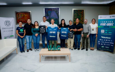 PRESENTAN AL RECTOR AVANCES DE LA 12VA CARRERA FEUC-UDEC DEL DOMINGO 18 DE OCTUBRE