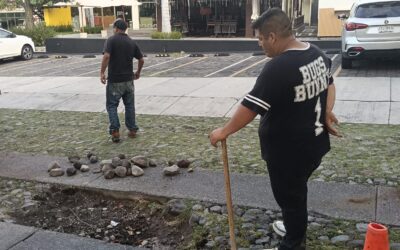 BACHEO Y REHABILITACIÓN DE EMPEDRADOS EN AVENIDA CONSTITUCIÓN