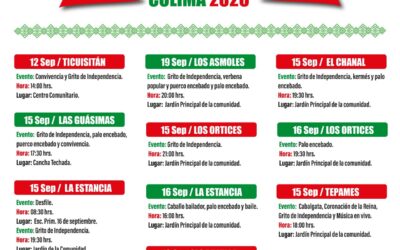 PRESENTA AYUNTAMIENTO DE COLIMA PROGRAMA DE FIESTAS PATRIAS 2026, EN LAS COMUNIDADES