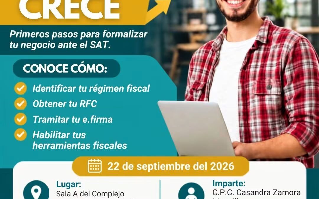 SEFIDEC COLIMA INVITA A CAPACITACIÓN GRATUITA PARA FORMALIZAR NEGOCIOS ANTE EL SAT