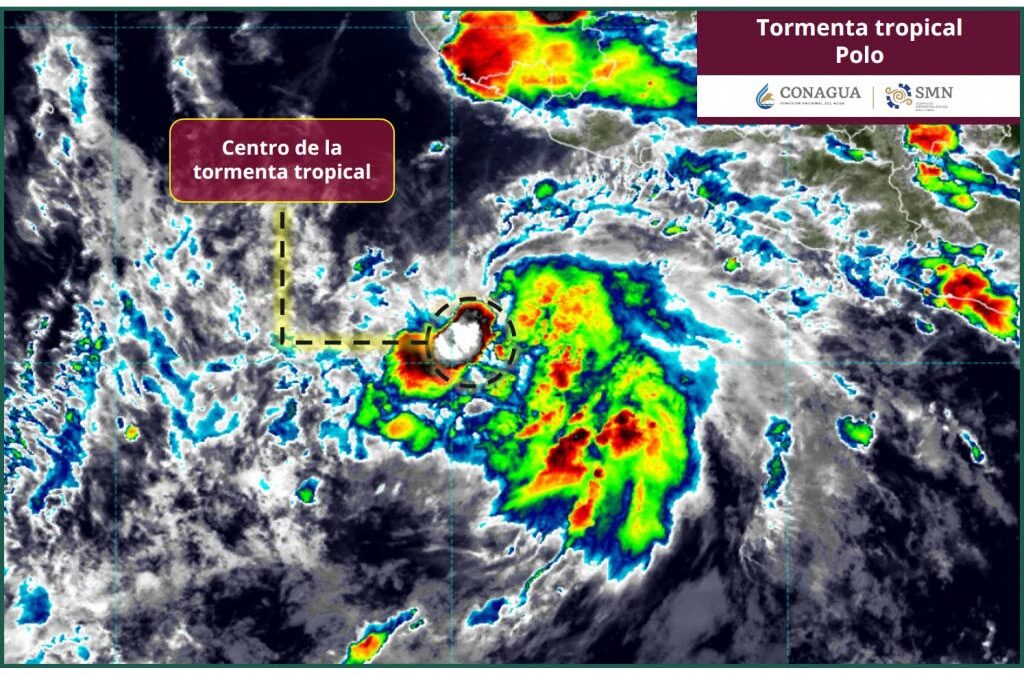 SE FORMA TORMENTA TROPICAL ‘POLO’ FRENTE A COSTAS DE MICHOACÁN Y GUERRERO, UEPC COLIMA MANTIENE VIGILANCIA