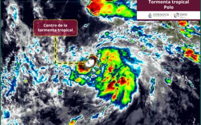 SE FORMA TORMENTA TROPICAL ‘POLO’ FRENTE A COSTAS DE MICHOACÁN Y GUERRERO, UEPC COLIMA MANTIENE VIGILANCIA
