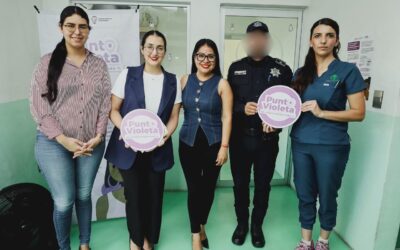 INSTALAN PUNTO VIOLETA NÚMERO 197 EN VETERINARIA DE VILLA DE ÁLVAREZ
