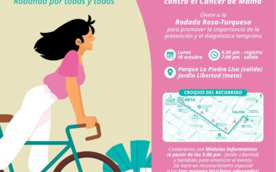 «RODADA ROSA-TURQUESA» PROMUEVE LA PREVENCIÓN Y DETECCIÓN OPORTUNA DE CÁNCER DE MAMA Y CUELLO UTERINO