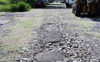 ARRANCAN PAVIMENTACIÓN EN VISTA HERMOSA Y EL DIEZMO